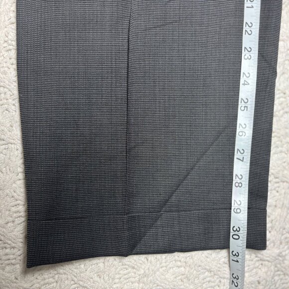 Zanella Bennet Men Gray Pure Virgin Wool Dress Pants Made in Italy Slacks 35x30 - Picture 11 of 11